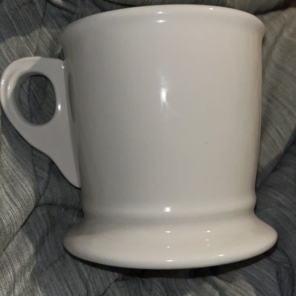Anthropologie Monogram "S” Alphabet Mug Shaving Style Cup White Black Letter - Picture 4 of 8